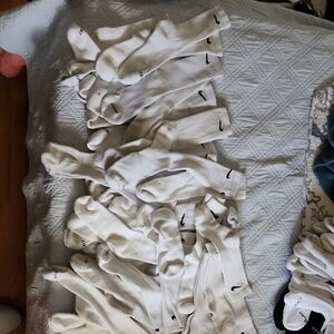 Nike Classic White Socks Collection Dri Fit Mostly Sz L 20 Prs